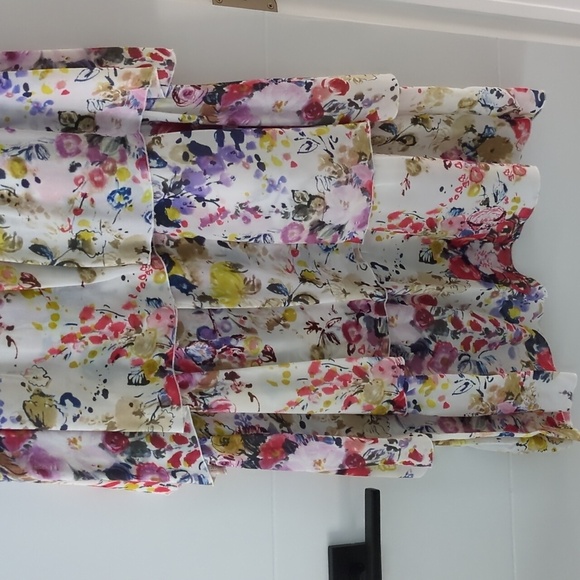 Otto D'Ame floral tiered ruffled cottage core feminine midi Dress wedding shower - Picture 6 of 9